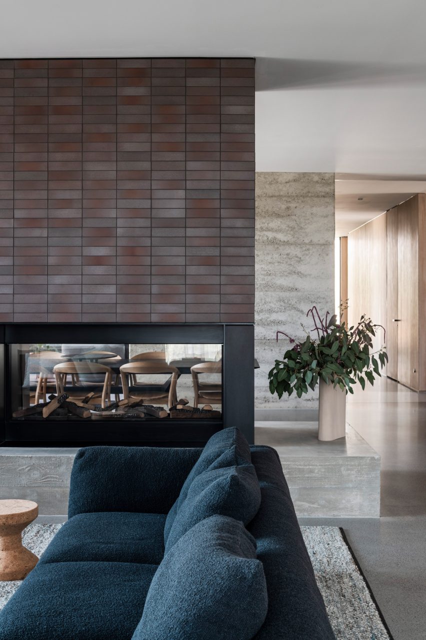 Rammed-earth house in Australia