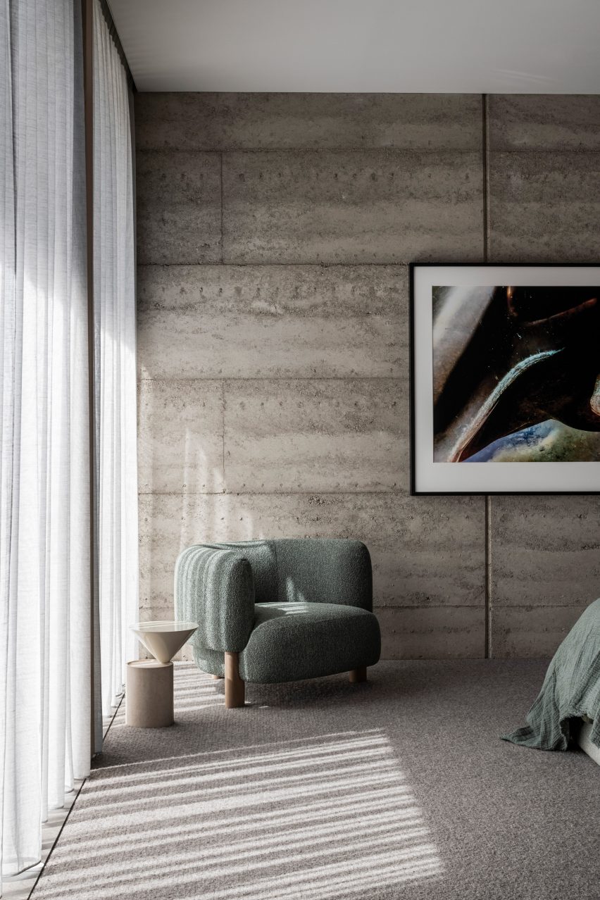 Rammed-earth house in Australia