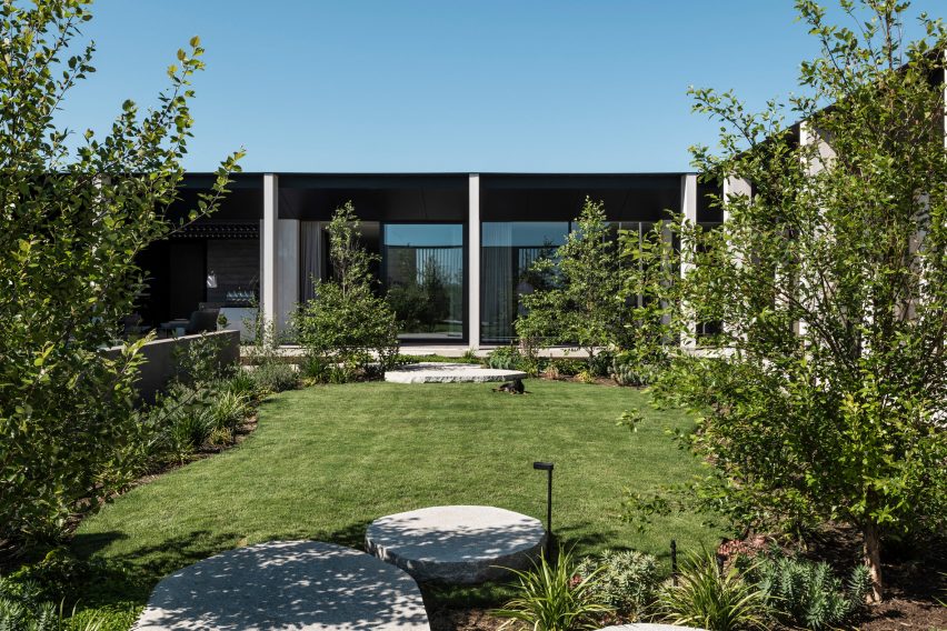 Rammed-earth house in Australia