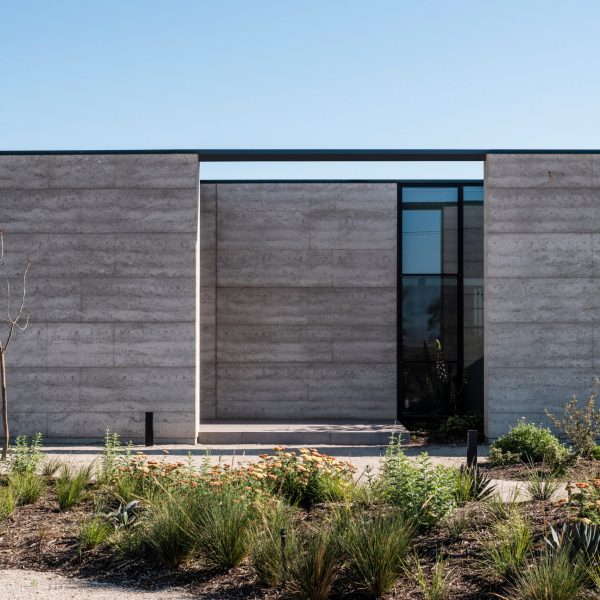 Rammed-earth house in Australia