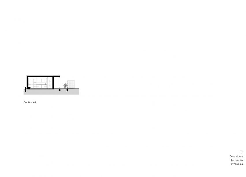 Section of Case House by Ström Architects