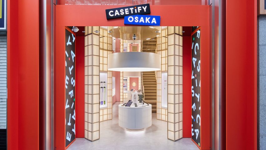 André Fu designs colourful Casetify shop in Japan informed by shoji lanterns