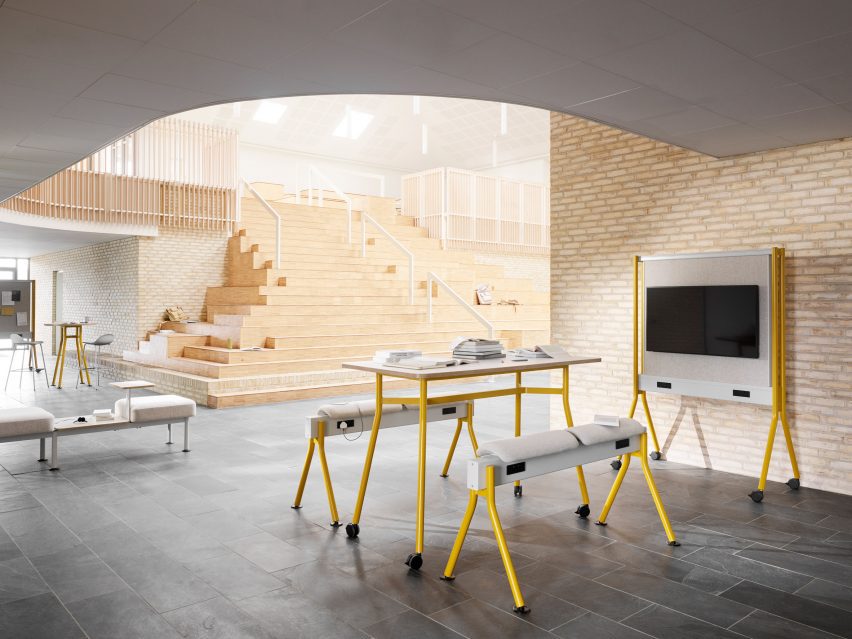 CoLab classroom furniture by Pearson Lloyd for Senator
