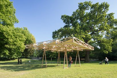 Craft Not Carbon timber pavilion in Crystal Palace Park