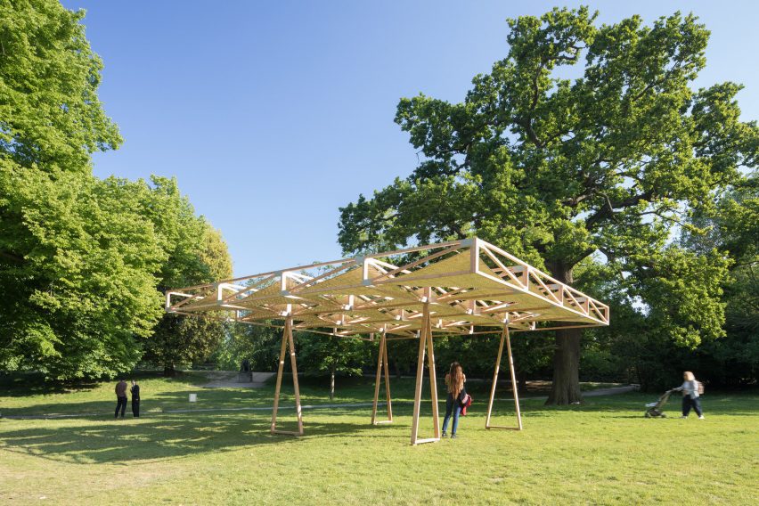 Craft Not Carbon timber pavilion in Crystal Palace Park