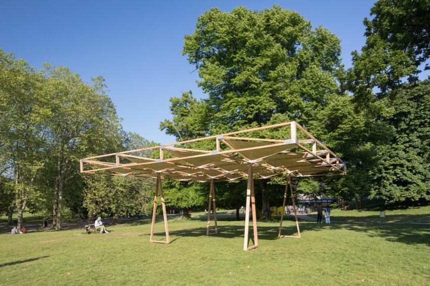 Craft Not Carbon timber pavilion in Crystal Palace Park
