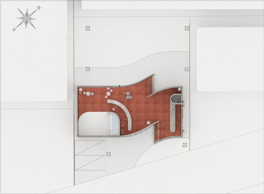 Floor plan of Curving Block by SukCholMok