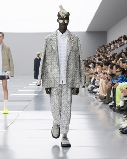 Photo of a model at the fashion show
