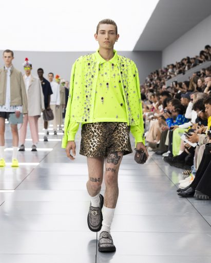 Photo of a model at the Dior show