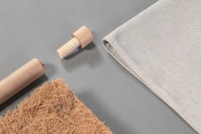 Flat-lay of kennel components