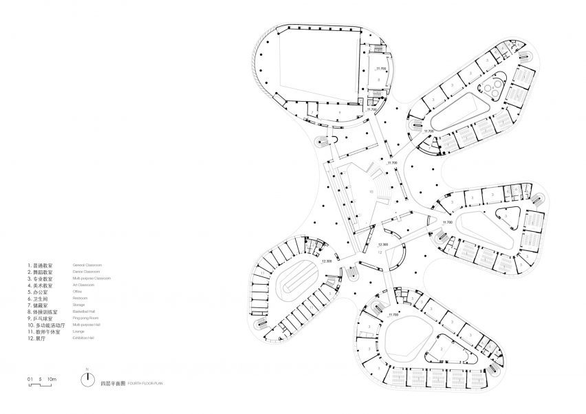 Fourth floor plan