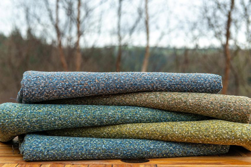 Gaia recycled upholstery fabric collection by Skopos