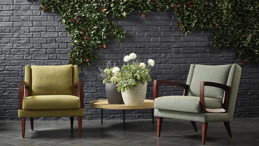 Gaia recycled upholstery fabric collection by Skopos