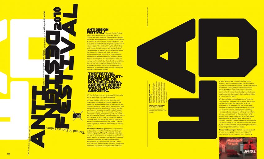The Graphic Language of Neville Brody, page spread