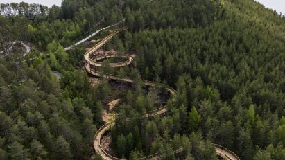 Treetop walkway in Norway