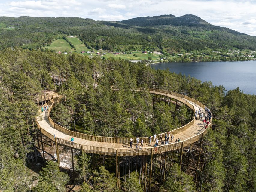 Hamaren Activity Park treetop walkway by EFFEKT