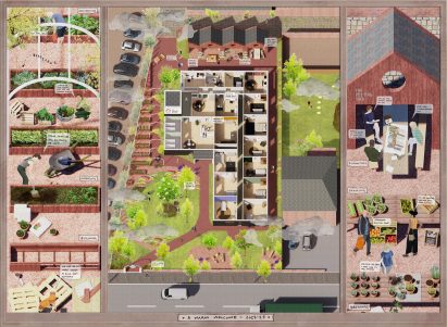 Plan of Helping Hands homeless accommodation
