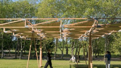 Craft Not Carbon timber pavilion in Crystal Palace Park