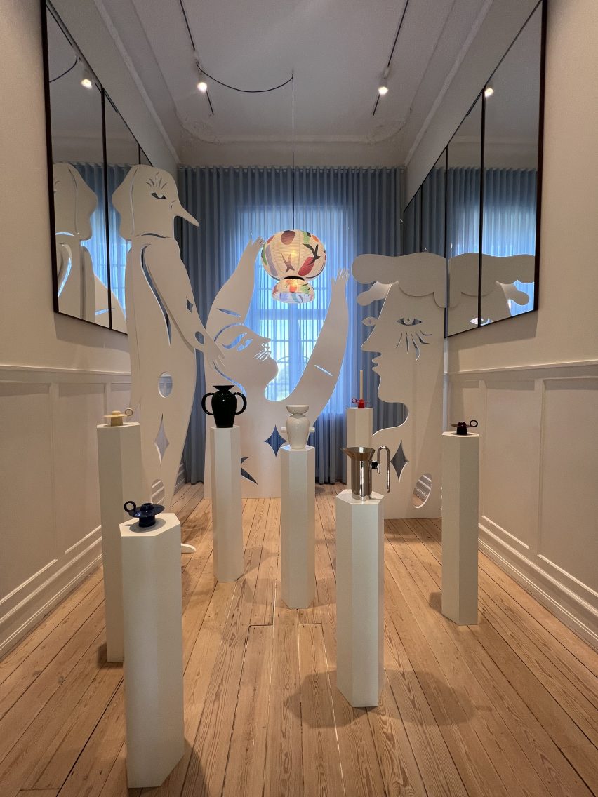 Jaime Hayon has created an installation at &Tradition’s headquarters-turned showroom for the launch of its Momento and Fomakami collection