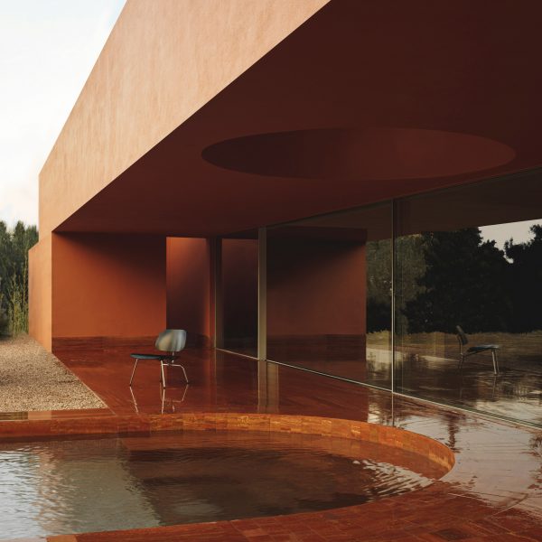 Exterior of La Casa de los Olivos in Valencia by Balzar Arquitectos
