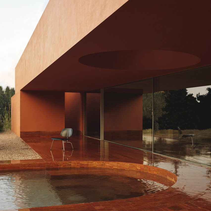 Exterior of La Casa de los Olivos in Valencia by Balzar Arquitectos