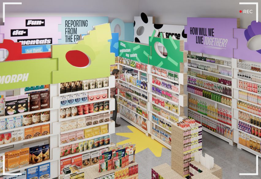 Products inside Latvian Pavilion at Venice Architecture Biennale