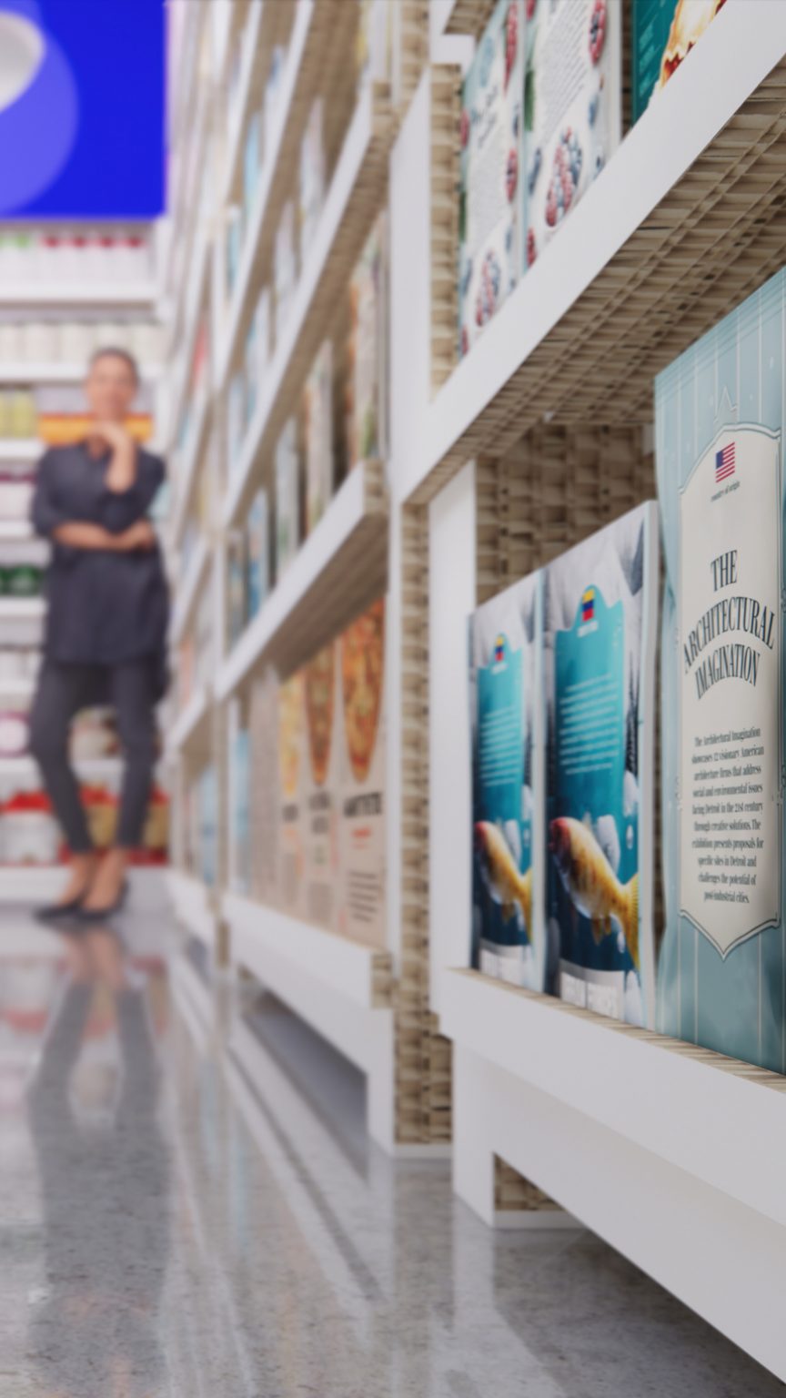 Products inside Latvian Pavilion at Venice Architecture Biennale