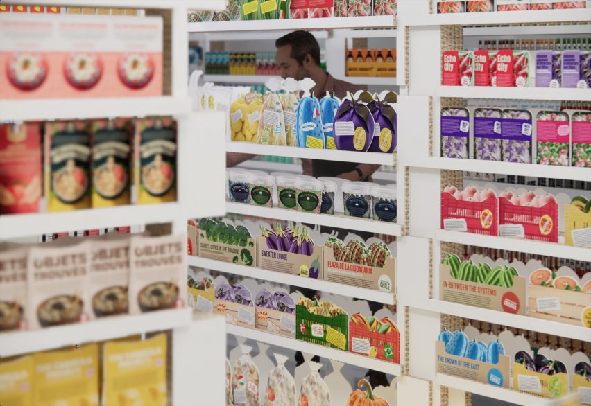 Products inside Latvian Pavilion at Venice Architecture Biennale