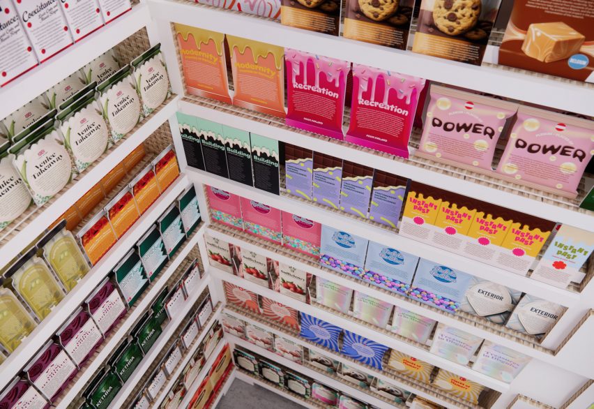 Products inside Latvian Pavilion at Venice Architecture Biennale