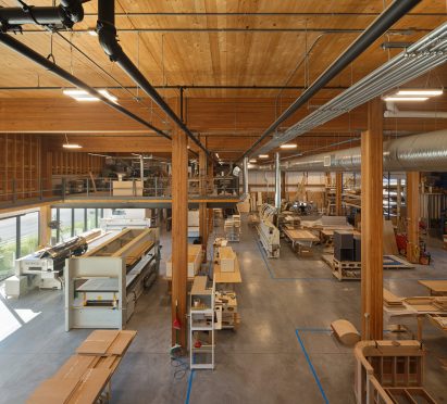 Production floor of the factory