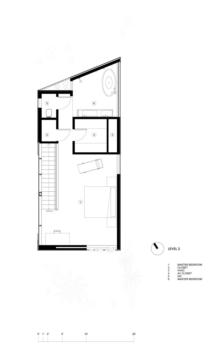 Guesthouse level 2 floor plan