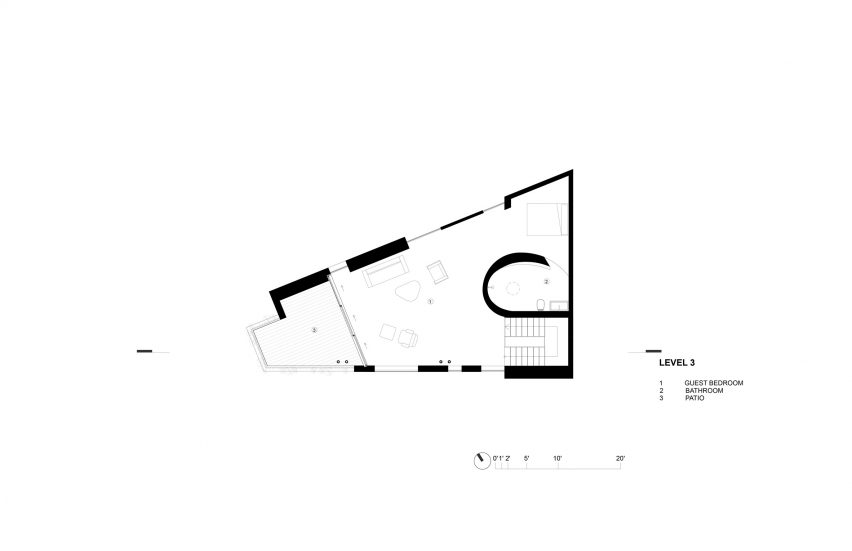 Main house level 3 floor plan