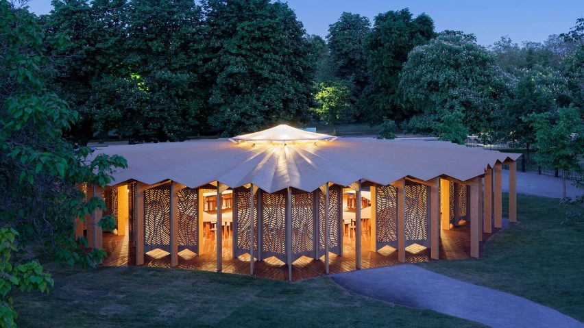 Circular timber Serpentine Pavilion by Lina Ghotmeh