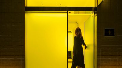 Yellow Tokyo toilet