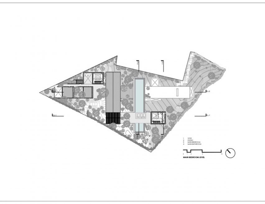 Main bedroom level plan