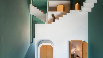 MC Esher-informed guesthouse