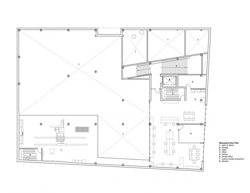 Mezzanine floor plan