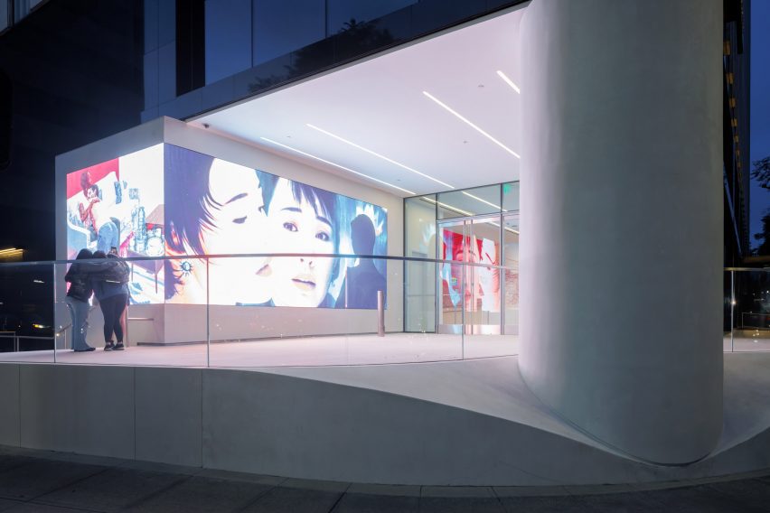 Lobby space at the Hammer Museum in Los Angeles by Michael Maltzan Architects