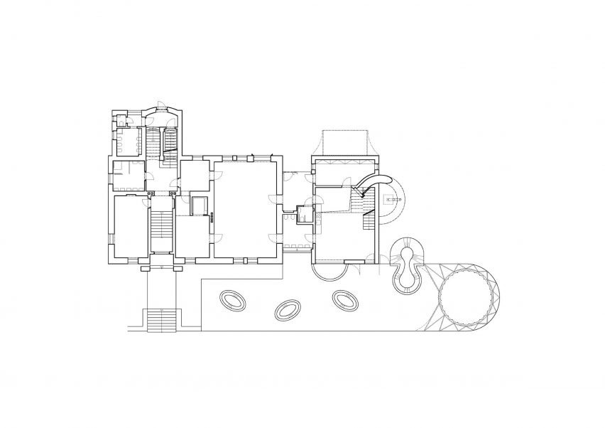 First floor plan of Montessori Kindergarten