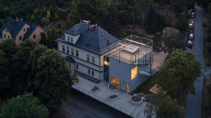 Aerial image of the kindergarten