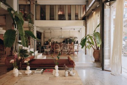Lobby lounge at Mona Athens hotel
