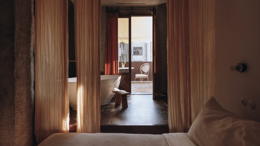 Guest room at Mona Athens hotel