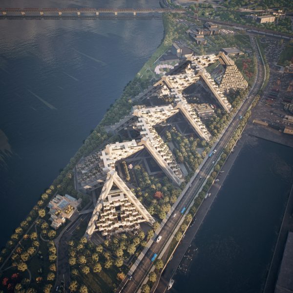 Overhead view of unbuilt habitat 67