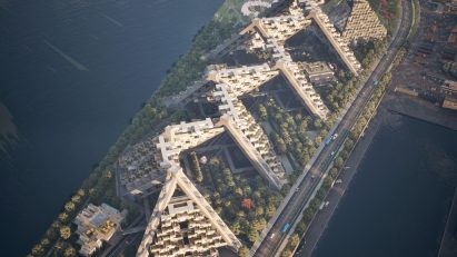 Habitat 67 Epic Games unbuilt rendering
