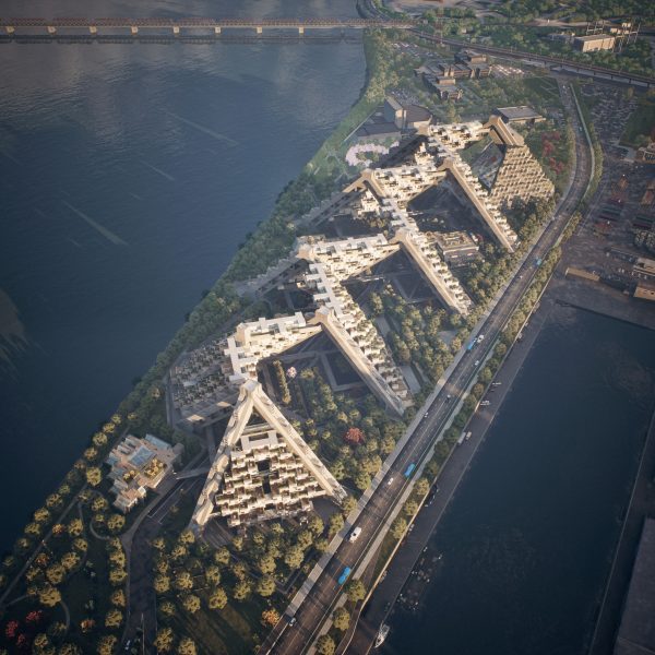 Habitat 67 Epic Games unbuilt rendering