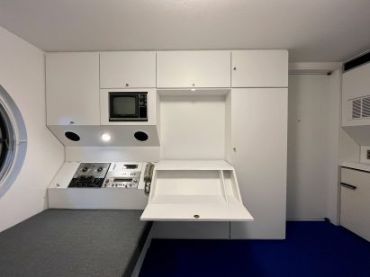 Interior of Nakagin Capsule Tower pod