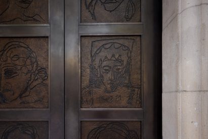 Bronze doors designed by Tracey Emin