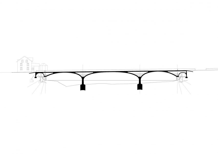 Section of New Aare Bridge by Christ & Gantenbein