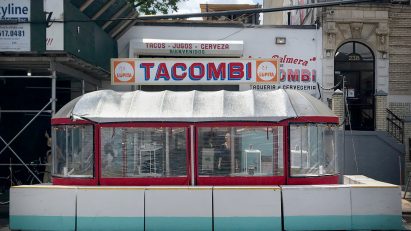Tacombi outdoor dining shelter New York