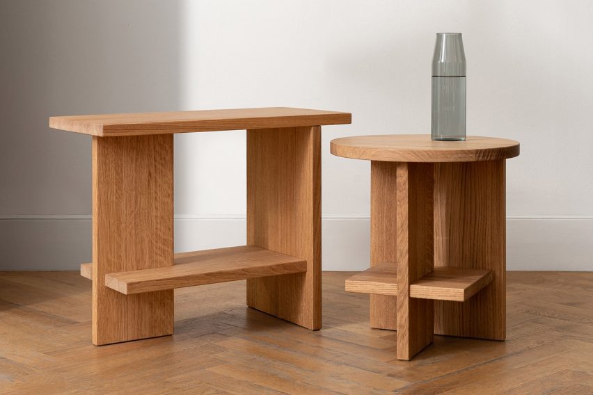 Tee tables by Matteo Fogale for NINE